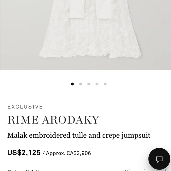 Rime Arodaky Malak Embroidered Tulle and Crepe Bridal Jumpsuit - Picture 6 of 9